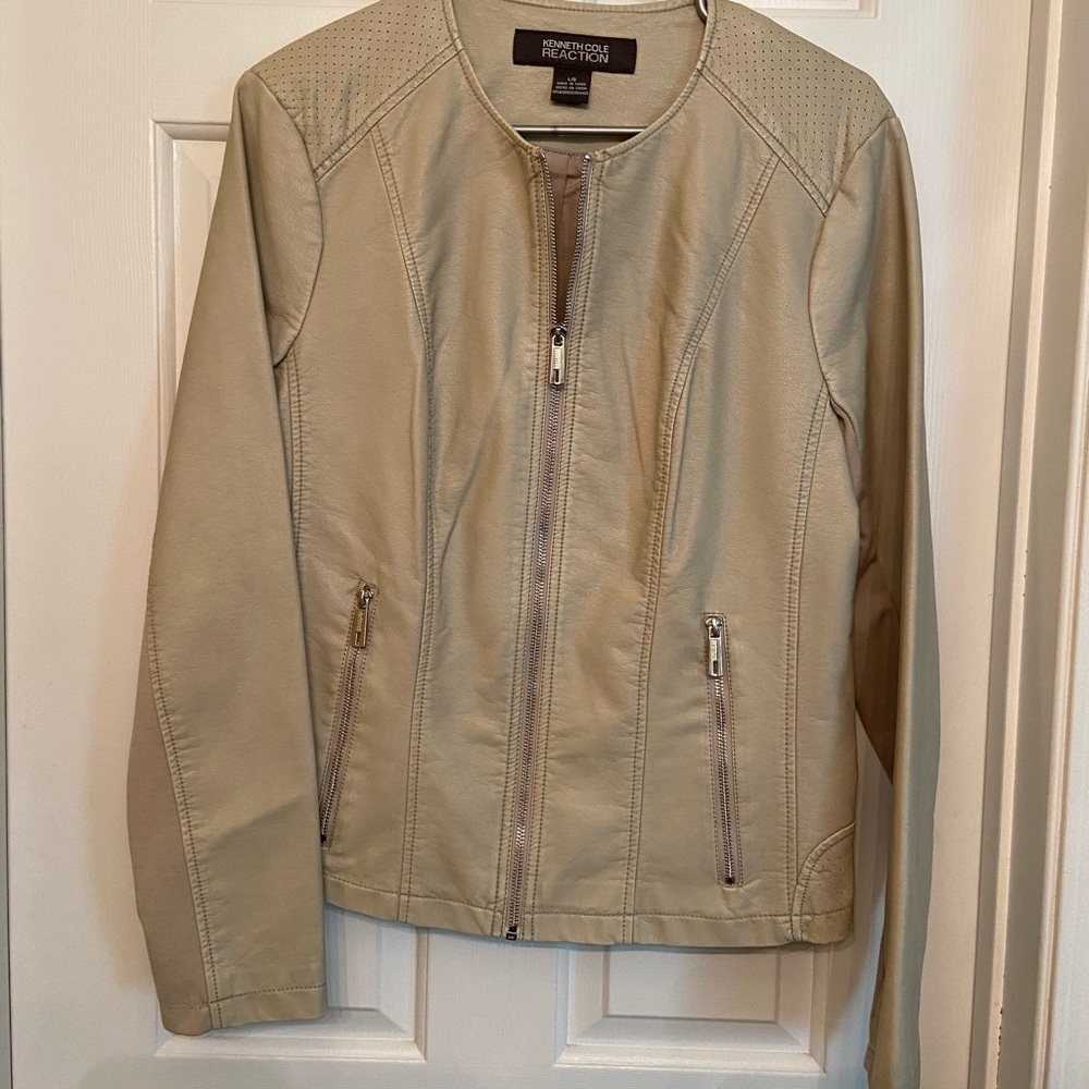 Kenneth Cole Reaction Faux Leather Moto Jacket